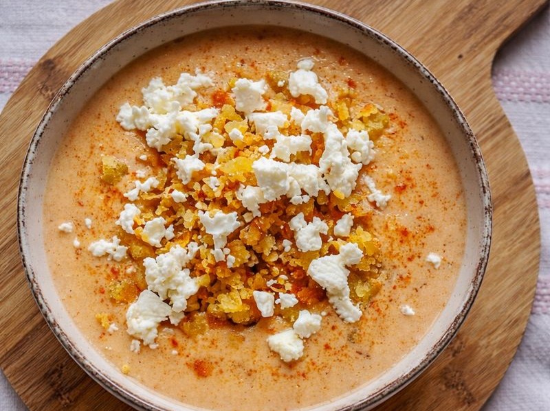 Трахана с масло и сирене