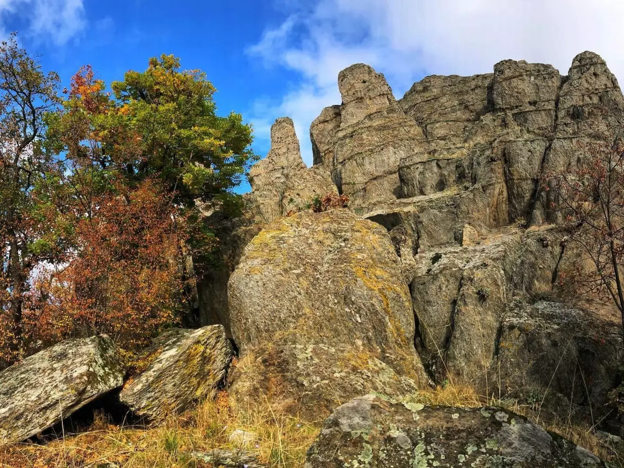 Черните скали над село Орешник